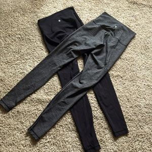 Lululemon wunder unders long. You get both pairs!!